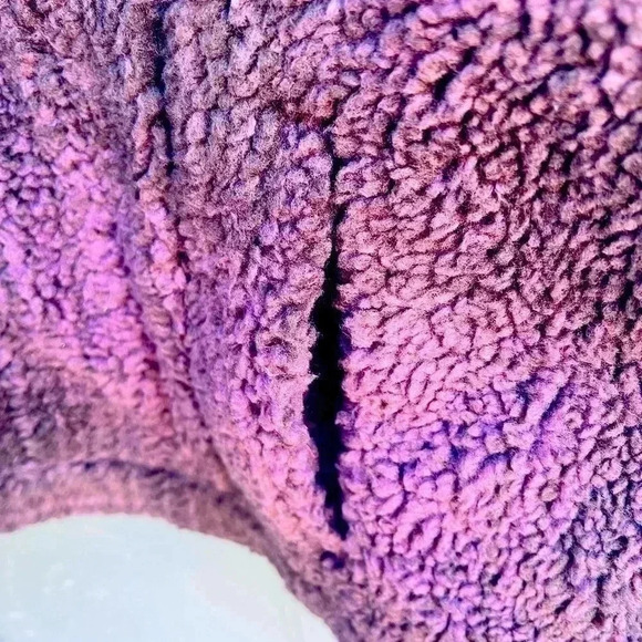 Levi’s Cozy Vintage Relaxed Fit Sherpa Trucker Shirt Jacket Men Size XL Burgundy - Picture 4 of 9